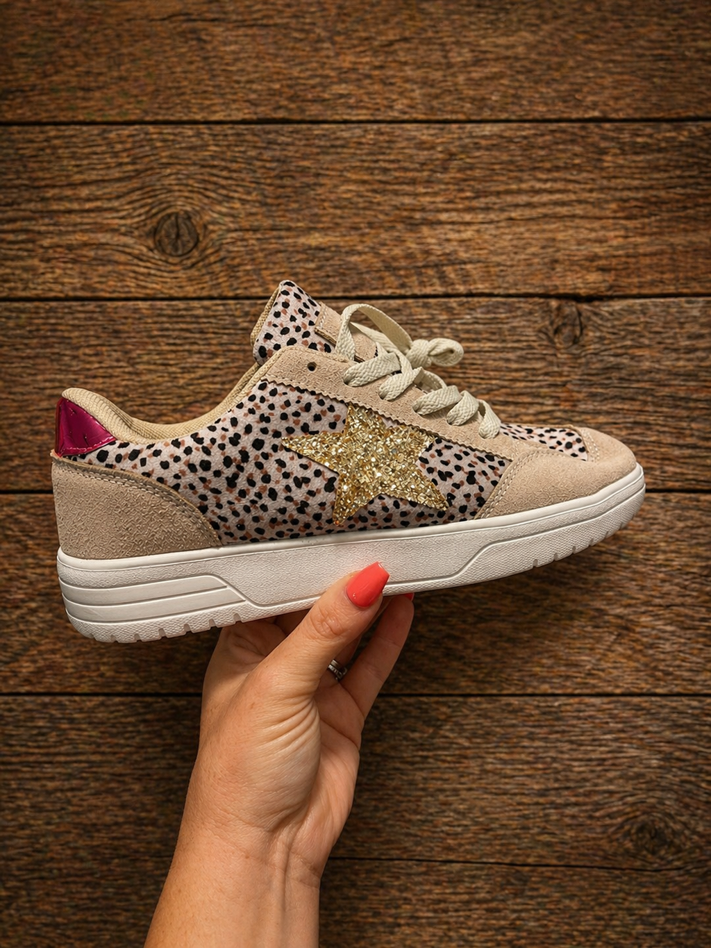 Leopard Star Sneakers