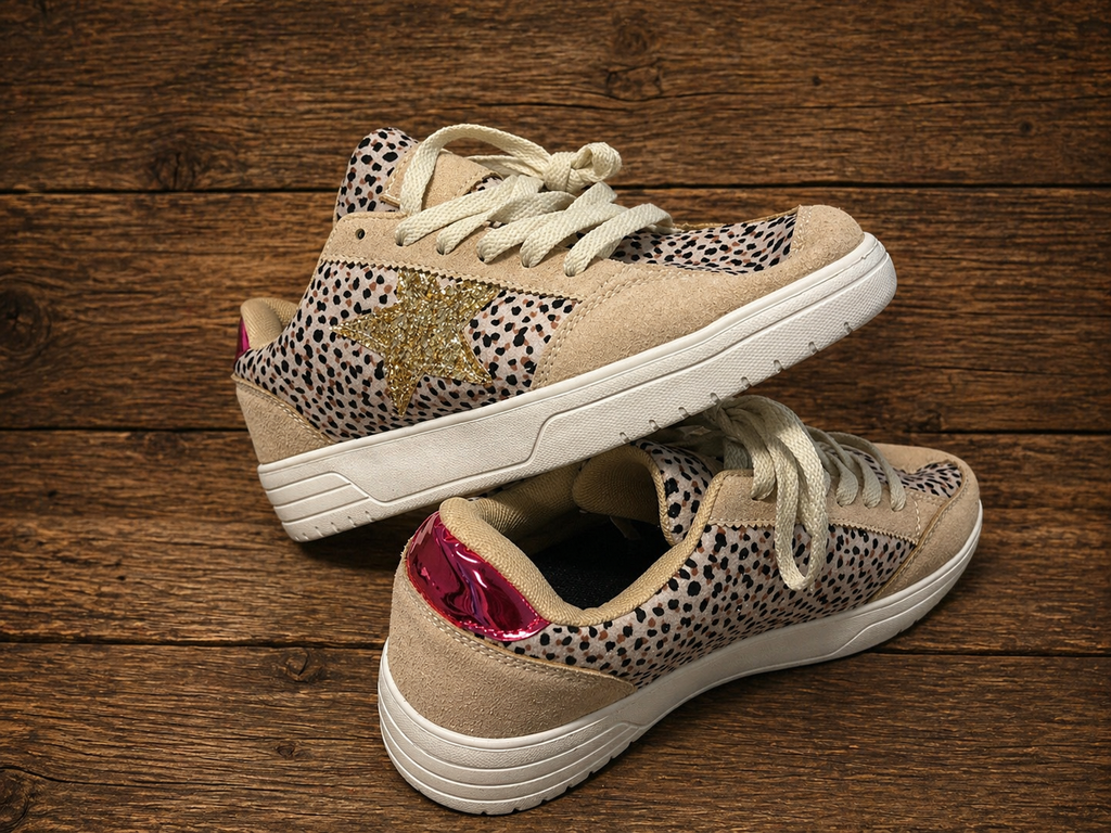 Leopard Star Sneakers