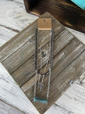 Multi Layered with Bar Stone Pendant Necklace