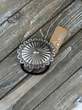 Silver Concho Hair Tie