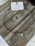 STAY IN YOUR LANE Bar Necklace