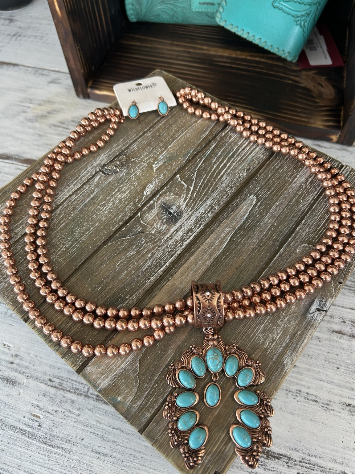 Western Squash Blossom Necklace Set