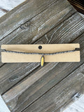 4mm Navajo Style Pearl with Stone Choker
